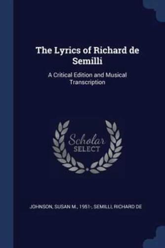 The Lyrics of Richard De Semilli