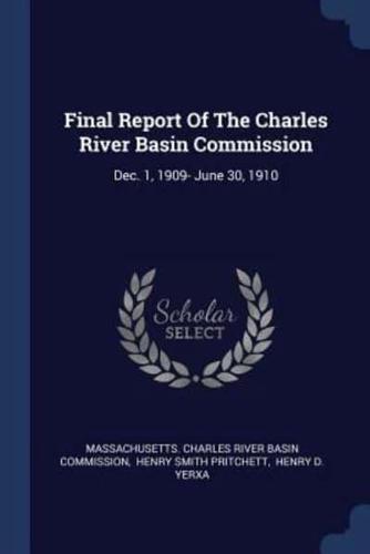 Final Report Of The Charles River Basin Commission