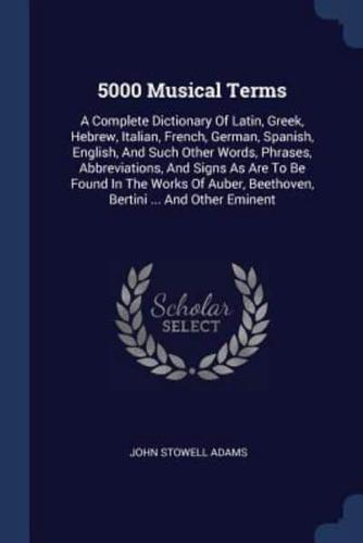 5000 Musical Terms