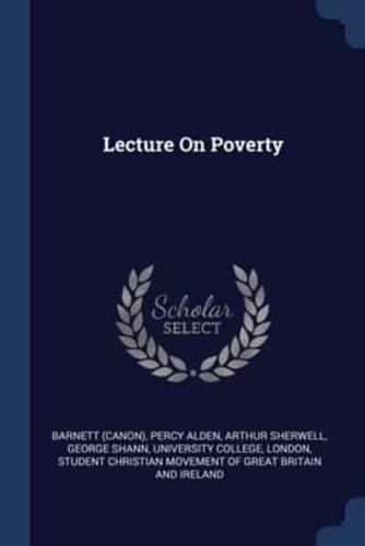 Lecture On Poverty