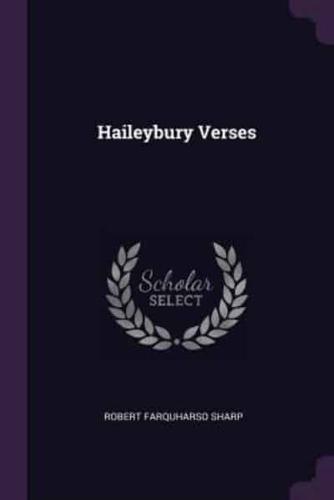 Haileybury Verses