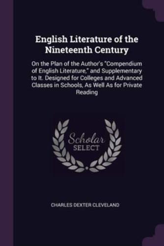 English Literature of the Nineteenth Century