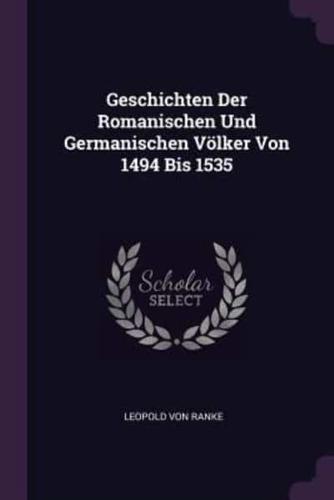 Geschichten Der Romanischen Und Germanischen Völker Von 1494 Bis 1535