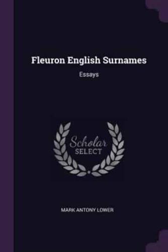 Fleuron English Surnames