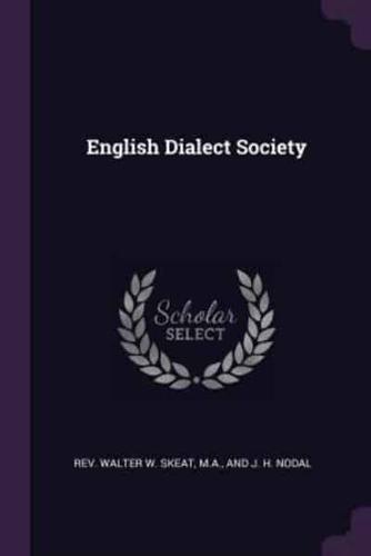 English Dialect Society