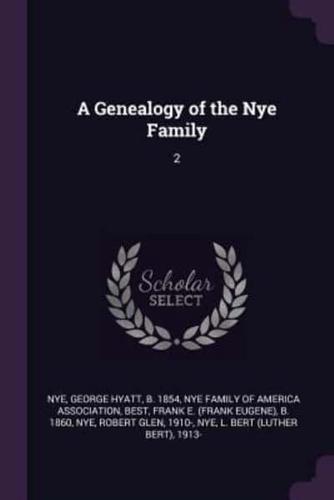 A Genealogy of the Nye Family