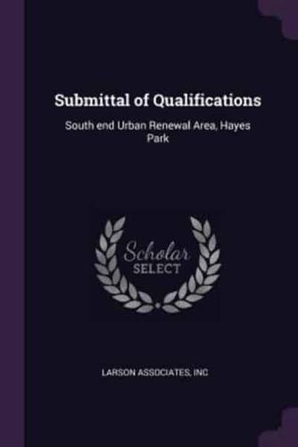 Submittal of Qualifications