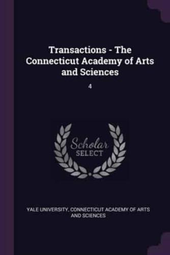 Transactions - The Connecticut Academy of Arts and Sciences