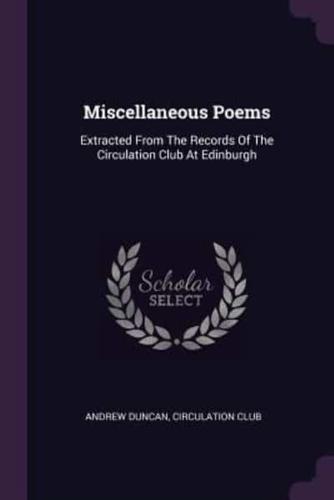 Miscellaneous Poems