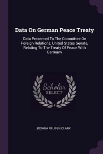 Data On German Peace Treaty