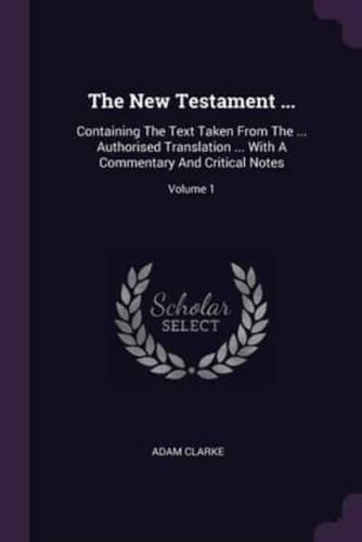 The New Testament ...