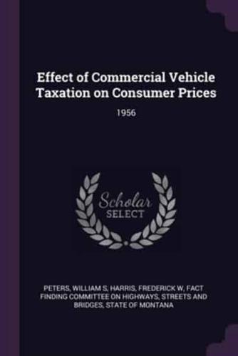 Effect of Commercial Vehicle Taxation on Consumer Prices