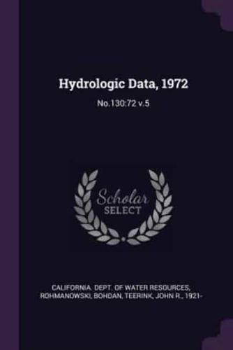 Hydrologic Data, 1972