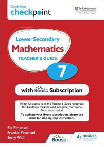 Cambridge Checkpoint Lower Secondary Mathematics. 7 Teacher's Guide