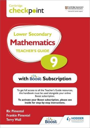 Cambridge Checkpoint Lower Secondary Mathematics. 9 Teacher's Guide