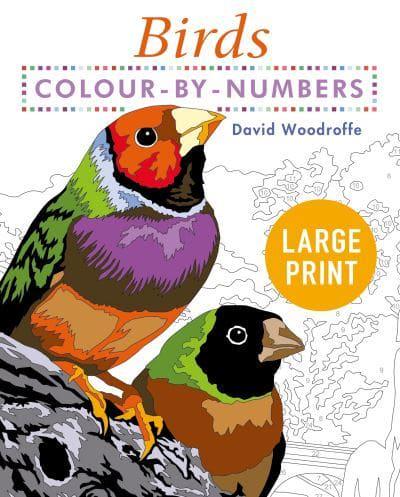 Large Print Colour by Numbers Birds