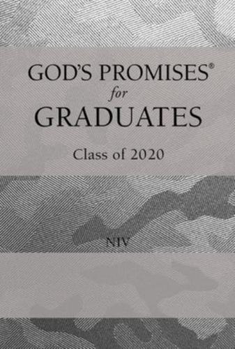 God's Promises for Graduates: Class of 2020 - Silver Camouflage NIV