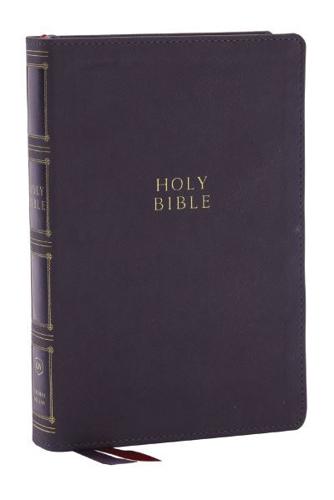 KJV Holy Bible: Compact Bible With 43,000 Center-Column Cross References, Gray Leathersoft, Red Letter, Comfort Print (Thumb Indexing): King James Version