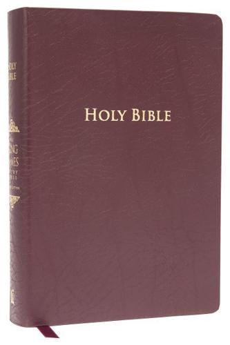 KJV Study Bible, Large Print, Bonded Leather, Burgundy, Red Letter