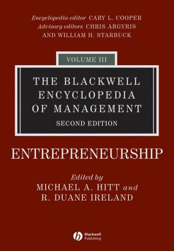 The Blackwell Encyclopedia of Management. Entrepreneurship