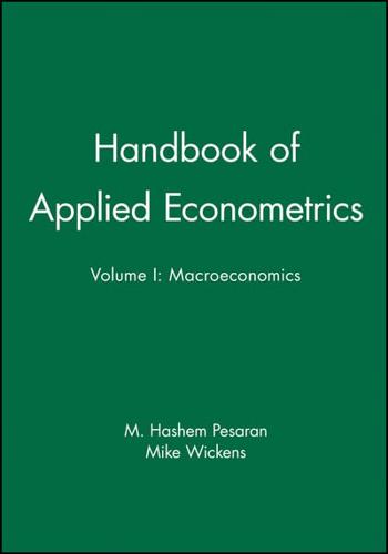 Handbook of Applied Econometrics, Volume 1