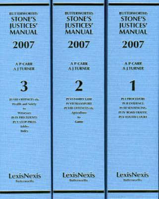 Butterworths Stone's Justices' Manual 2007