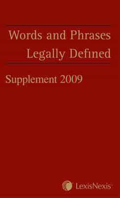 Words and Phrases Legally Defined. Supplement 2009