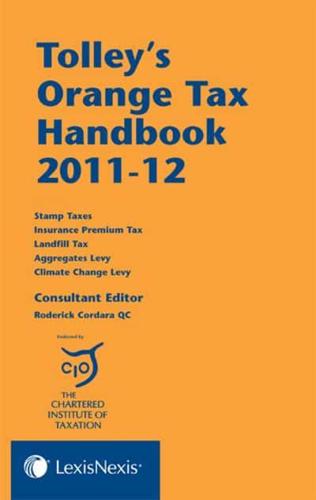 Tolley's Orange Tax Handbook 2011-12. Part 1 Value Added Tax