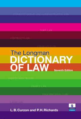 Valuepack:English Legal System With The Longman Dictionary of Law