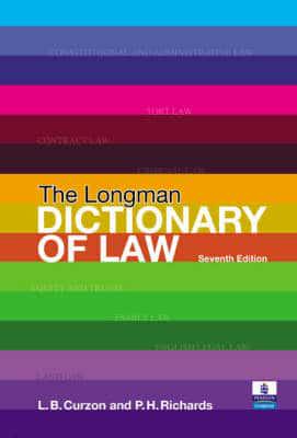 Valuepack:The Longman Dictionary of Law/How to Write Better Law essays:Tools and Techniques for Success in Exams & Assignments