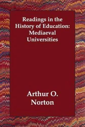 Readings in the History of Education