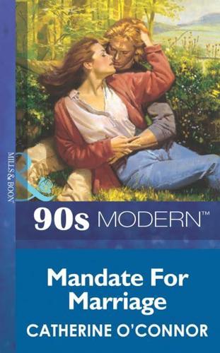 Mandate For Marriage
