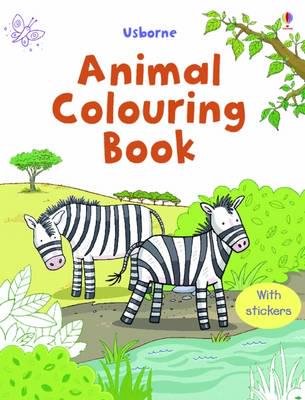 First Colouring Book Animals + Stickers