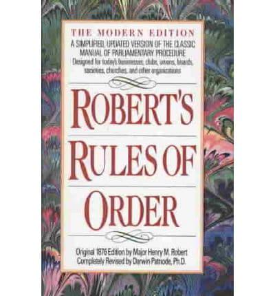 Robert's Rules of Order