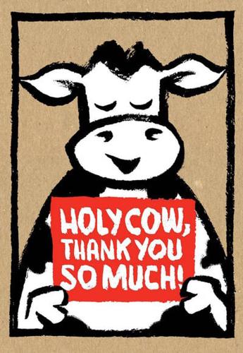 Holy Cow: Thank You So Much! (Thank You Cards)