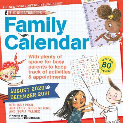 Questioneers Family Planner 2021 Wall Calendar