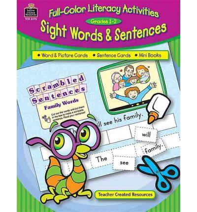 Full-Color Literacy Activities for Sight Words & Sentences