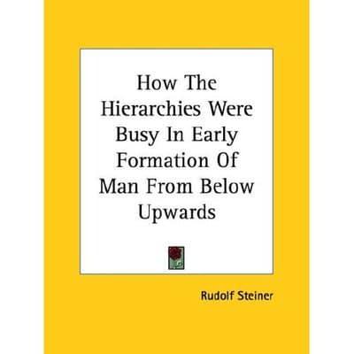 How The Hierarchies Were Busy In Early Formation Of Man From Below Upwards