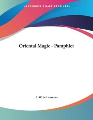 Oriental Magic - Pamphlet