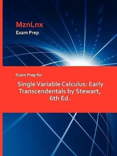 Exam Prep for Single Variable Calculus