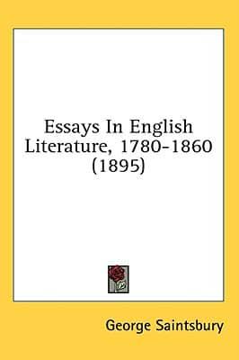 Essays In English Literature, 1780-1860 (1895)