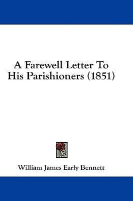 A Farewell Letter To His Parishioners (1851)