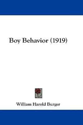 Boy Behavior (1919)