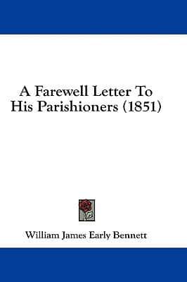 A Farewell Letter to His Parishioners (1851)