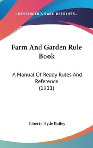 Farm And Garden Rule Book