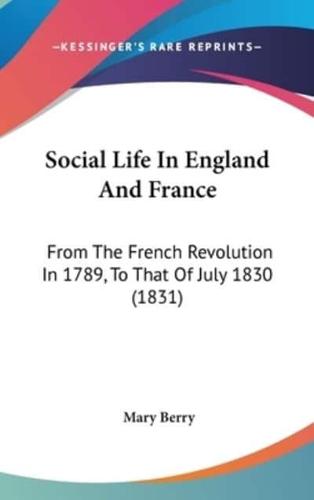 Social Life In England And France