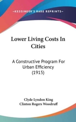 Lower Living Costs In Cities