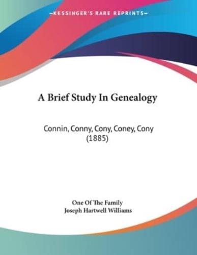 A Brief Study In Genealogy