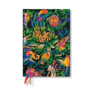 Jungle Song (Whimsical Creations) Midi Verso 12-Month Dayplanner 2024