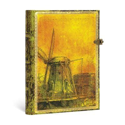 Rembrandt's 350th Anniversary Midi Unlined Hardcover Journal (Clasp Closure)